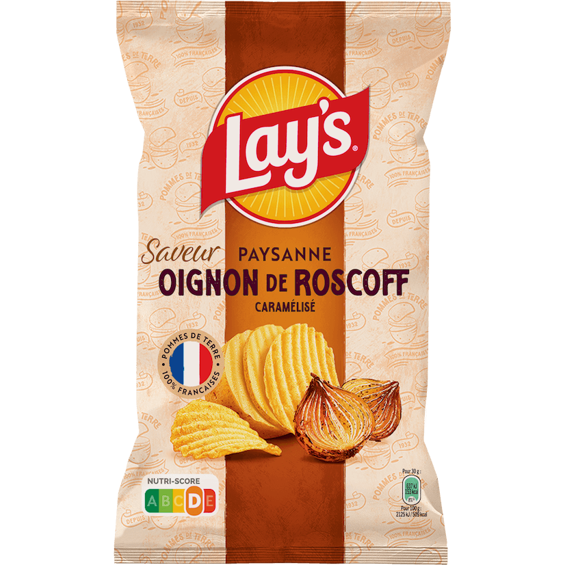 Lay's Recette Paysanne saveur Oignon de Roscoff caramélisé