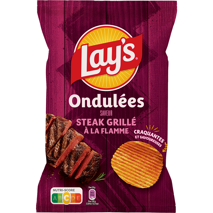 Lay’s Ondulées Saveur Steak Grillé à la Flamme