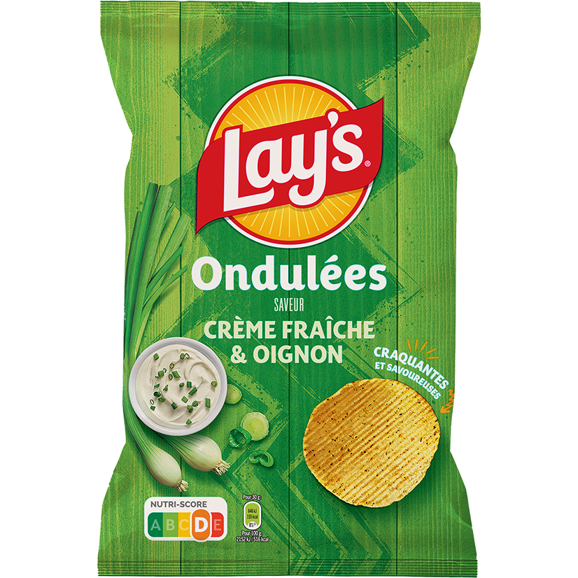 Lay’s Ondulées Saveur Crème Fraîche & Oignon